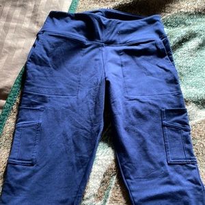 Pink active winter workout pants